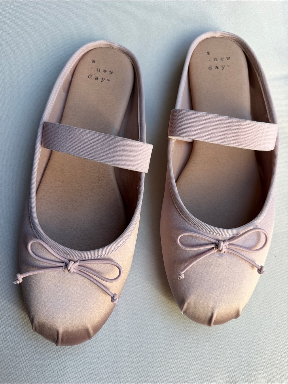 Satin Ballet Mules Size 7